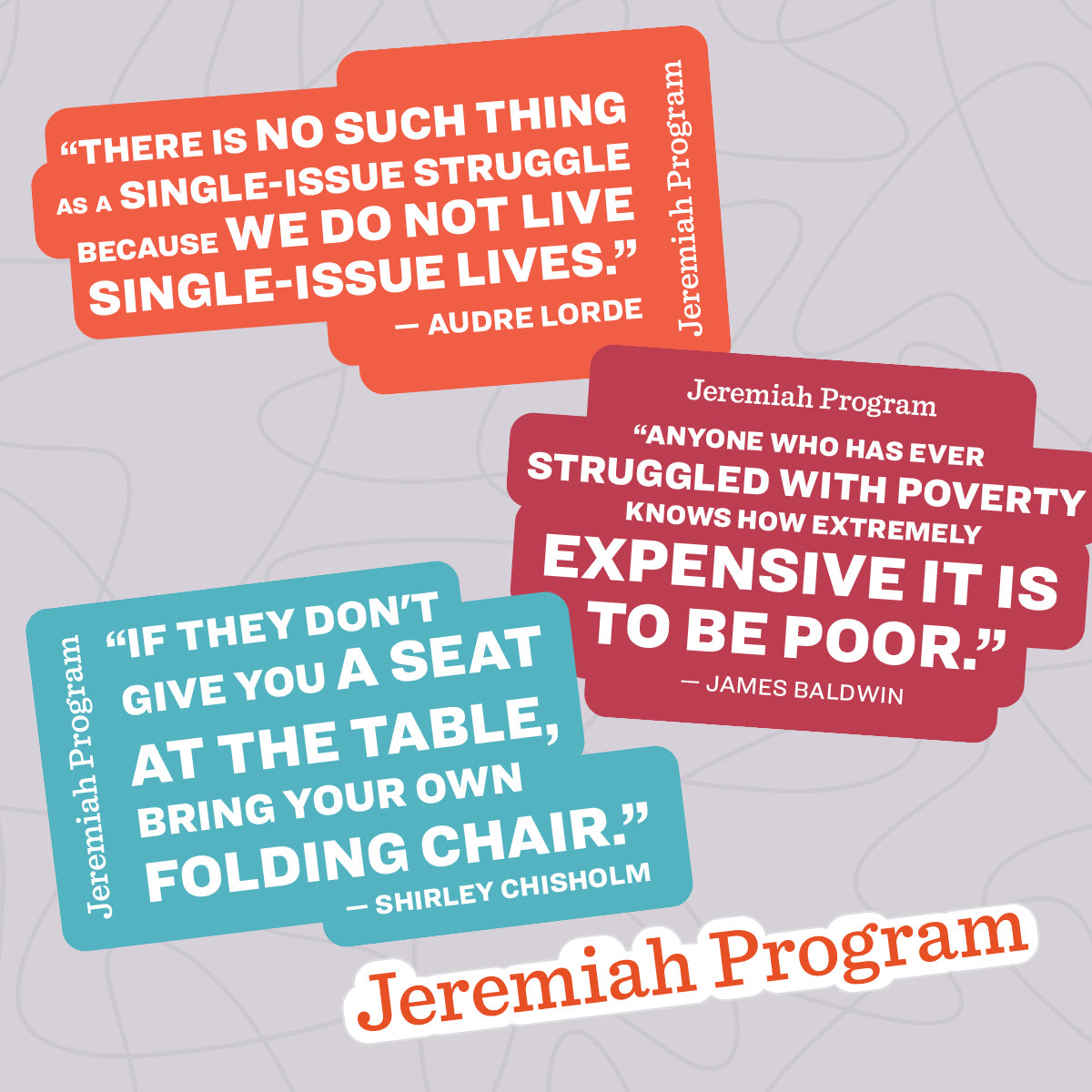 Jeremiah Program Sticker Set
